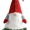 D-FantiX Gnome Christmas Tree Topper, 25 Inch Large Red Hat Swedish Tomte Gnome Christmas Ornaments Santa Gnomes Plush Scandinavian Christmas Decorations Holiday Home Dcor