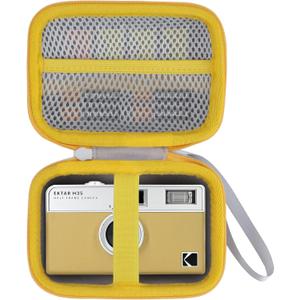 RIYADAone Hard Case Replacement for KODAK EKTAR H35 / H35N / Ultra F9 / M35 / M38 Half Frame Film Camera (White + Yellow Case)