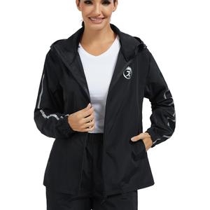 NINGMI Women Lightweight Rain Jacket Waterproof Raincoats With Hood Rain coat Windbreaker Zipper for Outdoor Hiking Travel,XL