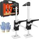 NAVONA Labor Saving Arm Lift 2 Pack, 15.5 Inch Multi-Function Height Adjustment Lifting Device, 440LBS Furniture Lifter for Installing Cabinets, Windows, Doors, Furniture