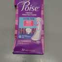 Poise Ultra Thin Incontinence & Postpartum Pads for Bladder Leaks, 7 Drop Ultra Absorbency, Long Length, 22 Count