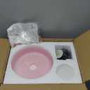 GloMuse Flush Mount Ceiling Light Bedroom Glass Light Modern Pink
