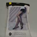 EXQUISLIFE Fleece Lined Tights Sheer Women - Fake Translucent Warm Pantyhose Leggings Sheer Thick Tights, for Winter (Black)