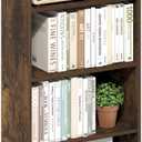 Furinno Basic Book Shelf, 4-Tier Bookcase with Open Shelf, Bookshelf, Cube Storage Organizer, 7 x 17 x 35, for Living Room, Bedroom, Home Office, Amber Pine