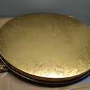 Kate and Laurel Celia Modern Glam Round Metal Coffee Table, 28.25" x 28.25" x 19", White and Gold Leaf, Chic Sophisticated Accent Table