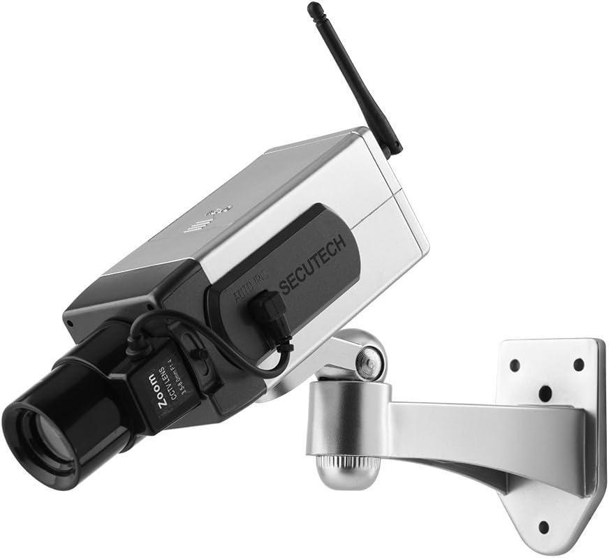 Fake Security Camera, Dummy Fake Surveillance Camera Auto Movement Dummy Camera for Indoor and Outdoor for Dummy Electric Camera