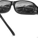 DUCO Polarized Wraparound Fitover Glasses Wear Over Sunglasses for Men Women UV Protection Sun Glasses 8954