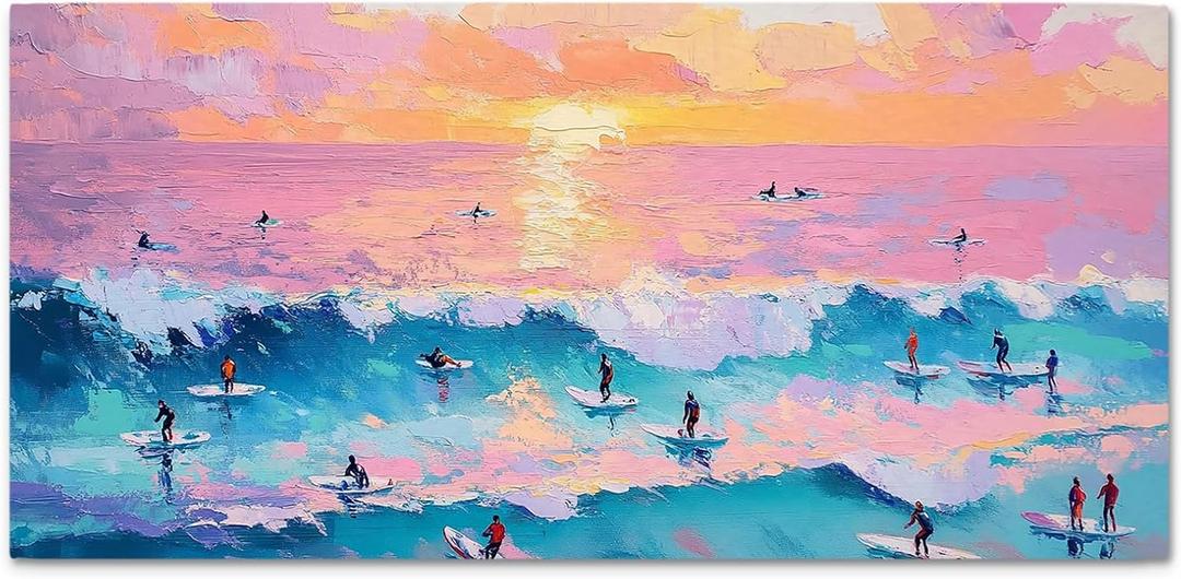 fZSZSD Coastal Surfing Beach Towels Oversized 30x60 Inch, Gifts for Surfers Beach Lovers