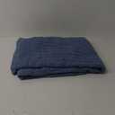 TREELY 100% Cotton Knitted Throw Blanket Couch Cover Blanket(31 x 40 Inches, Dusty Blue) (31 in x 40 in)