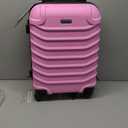 InUSA ENDURANCE Luggage with Spinner Wheels | Durable Lightweight Hardshell Suitcase, Spacious Travel Bag with Handle and Trolley | 20-Inch Carry On Small Luggage | Pink