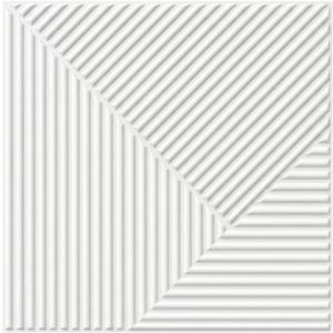 3D Wall Panels for Interior Wall Decor, PVC, White