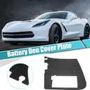 X AUTOHAUX 1 Pcs Car Battery Den Cover Replacement for Chevrolet Corvette 1997-2004 ABS Black