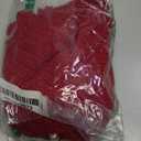 MakeMeChic Women's Strapless Bandeau Crop Top Vintage Sleeveless Ruffle Tube Tops Burgundy X-Small