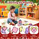 ROMDS Magnetic Tiles, Magnetic Building Blocks for Kids Ages 3+ and STEM Magnet Toys, Clear Magnet 3D Blocks Construction Playboards for Boys & Girls, Sensory Play for Preschool Learning(36 pcs)