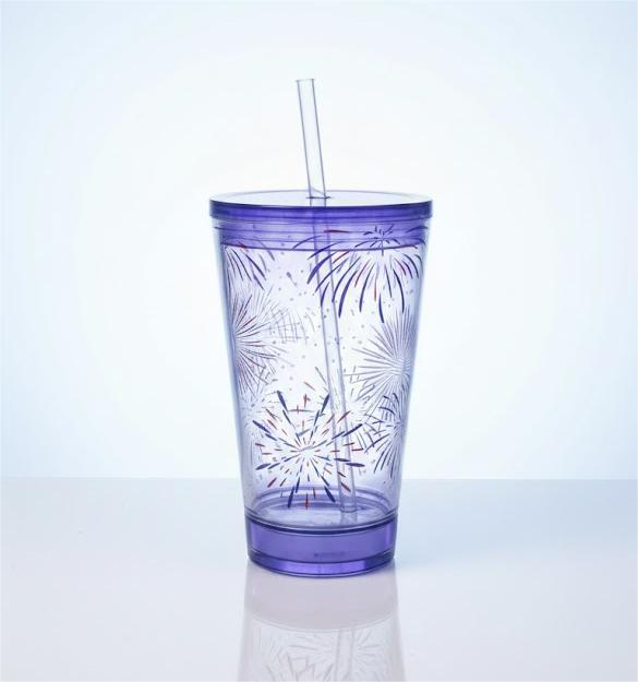 Luum Glo & Go Led 18 Oz Tumbler Firewrk