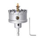 50mm / 1.96 inch Carbide Hole Saw with Hex Shank, Hole Cutter for Stainless Steel, Sheet Metal, Thick Metal and Iron