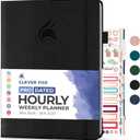 Clever Fox Planner PRO Schedule Dated (Jan 2026Jan 2027) Weekly & Monthly Life Planner with Time Slots, Appointment Book and Daily Organizer to Increase Productivity, A4 Hardcover Black