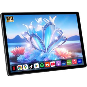13" Android 13 Car TV for Back Seat, Headrest Monitor for Car Portable Touchscreen Rear Seat Entertainment System, Support Phone Wireless Mirror Link, HDMI in/TF Card/USB/4K Video Playback (1*pc)