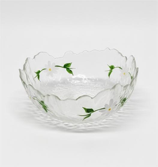 Glass Flower Bowl