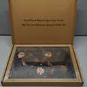 2Pcs Framed Vintage Wall Art Prints, Retro Moody Floral Botanical Canvas Painting Farmhouse Decor, Black Dark Flower Picture Poster for Bathroom, Bedroom, Living Room, Gallery 12X16In