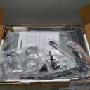 Furnulem Nightstand with 3 Drawers and 2-Tier Shelf, Fabric Small Dresser Organizer Vertical Storage Tower for Bedroom, Closet, Hallway, Nursery, End Table Side Furniture, Sturdy Steel Frame, Wood Top (Rustic Brown)