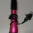 Aima Beauty One Step Hair Dryer & Volumizing Hot Air Brush, Ceramic Straightener Brush, Curler & Hot Comb 4 in 1 Salon Ionic Hair Brush, Rose Pink (1.26"/ 32mm Round Barrel)