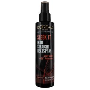 L'Oral Paris Advanced Hairstyle SLEEK IT Iron Straight Heatspray, 5.7 fl. oz.