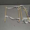 POVETIRE Headband Holder Hair Bows Organizer for Girls, Baby Hair Accessories Organizer Storage Wall Hanging Decor for Toddler Girls Room (White-2)