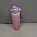 32oz Water Bottle with Removable Straw and Spout Lid Two Ways to Drink, 18/10 Stainless Steel Insulated Water Bottle, BPA-Free, Leak Proof, Double wall, for Sports, Gym (33.8 Ounces, PURPLE PINK)