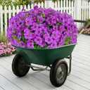 Artificial Flowers Fake Plants for Outdoors Spring Decoration, 13Bundles Silk Realistic UV Resistant Faux Flowers for Outside Planter Porch Yard Patio Garden Home Indoor, Purple
