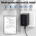 Kimaru 24V 1A Power Adapter, UL Listed 24V 1000mA AC to DC Power Supply with 5 Tips for LED Strip Lights, Routers, Modems, CCTV Cameras, Security Devices