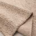 Scandilivin Homes 100% Wool Hand Woven Knit Popcorn Rug (6'x9' - Beige)