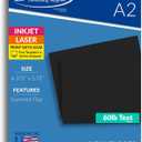 Premium A2 Black Envelopes (4 3/8" x 5 3/4") - Heavyweight (70lb) Envelopes for Invitations & Greeting Cards - 40 Pack