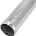 X AUTOHAUX OD 1.5" 38mm Length 12" 300mm Aluminum Alloy Tube Intercooler Pipe Straight Air Intake Tube Silver Tone for Car