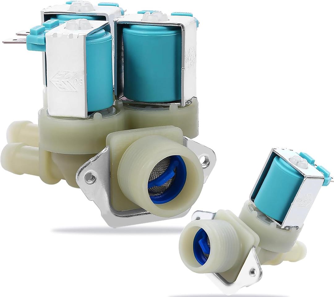 Washer Water Inlet Valve Replacement for LG WM3670HVA WM3670HWA WM3170CW WM3770HVA WM3770HWA WM3270CW WM3470HVA WM3470HWA WM8000HVA WM3370HWA WM2650HWA WM3570HWA WM3050CW WM2250CW WM2350HWC WM2101HW