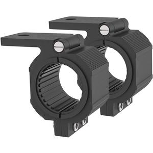 1 Pair Aluminum Mounting Bracket Kit Tube Clamp for 1.625 1.75 1.875 2 Inch Bullbar Roof Rack Roll Cage Horizontal Bar (1.6 to 2 Inch Adjustable)