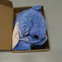 Lewtemi 4 Pcs Elephant Costume Set Kids Ears Headband Nose Tail Bowtie for Children Carnival Cosplay World Book Day(Blue,Style 3)