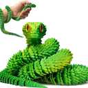 3D Printed Snake, 30 Inch Articulated 3D Printed Animals Snake Toys, Like Movable Snakes Realistic Slithering Design, Halloween Decor, Christmas Toy 2025