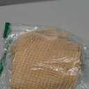 Eanpet Half Round Bath Mat Beige Bathroom Rugs Semicircle Chenille Bath Rugs Water Absorbent Floor Mats for Kids Washable Bathroom Shower Mat Area Rugs (19.2" x 31.1")