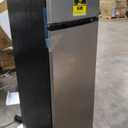 BLACK+DECKER 10 Cu. Ft. Top Mount Refrigerator with Freezer, 2 Door Fridge with Top Freezer and Mechanical Temperature Control, For Homes and Apartments, BDA10LAS, Stainless Steel Look