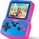 Handheld Game Console for Girls, 220 Retro Games Built-in, 3.5'' HD IPS Screen, Rechargeable Mini Portable Video Game Player for Travel & Car Trips, Gift for Kids (Rose Red)