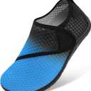 Lisdwde Women Men Water Shoes Quick Dry Breathable Aqua Sock Shoe for Summer Pool Swimming Beach Diving Walking (7.5-8.5 Women/6-7 Men, Blue Grey)