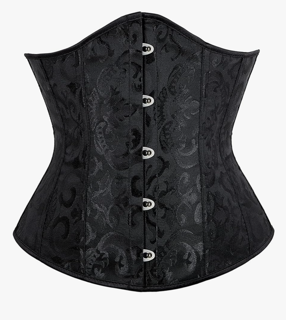 Alivila.Y Fashion Corset Womens Brocade Underbust Boned Corsets Bustier Waist Trainer M