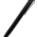 BASTION Luxury Slim Bolt Action Pen, Durable EDC Pen with Fine Tip, Professional Ballpoint Pen for School and Work - Stainless Steel Black