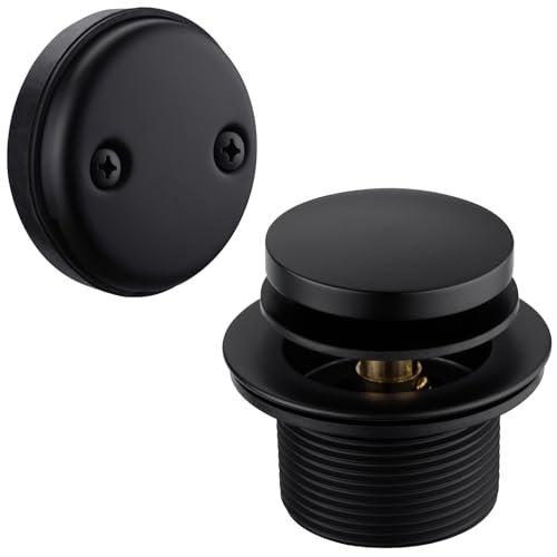 BESTILL Tip-Toe Bathtub Drain Bath Tub Trim Set Conversion Kit, Two Hole Style, Matte Black