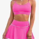 Pink Queen High 2 Piece Bikini Swimsuit Set Bathing Suit, M