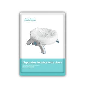 [30 Counts] Disposable Potty Liners with 200ml Super Absorbent Pads  Portable Toddler Toilet Liners for Travel Potty Seats, Leak-Proof Potty Training Bags Fit Most Potty Chairs