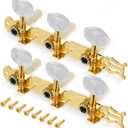 1 Pair Classical Guitar Tuners, Guitar Tuner Pegs, 3L3R Classical Acoustic Tuners Machine Heads Keys Part Parts Accessories, Gold
