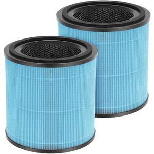 2 Pack AP0601 Filters Compatible with AIRTOK AP0601 Air Purifier 4-IN-1 HEPA Filter for Smoke Dust Odors Pollen Pet Dander Quiet 99.9% Removal to 0.3 Microns for Home Bedroom
