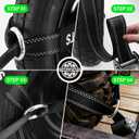 Car Tie Downs Straps with Snap Hooks for Trailers(4pk) - Reflective 2" x10ft Car Hauler Straps - Heavy Duty Tire Straps - Lasso Style -10,000lb Break Strength Car Straps for Trailer, UTVs, ATVs (Black)